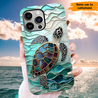 Personalized Sea Turtle Ocean Phone Case