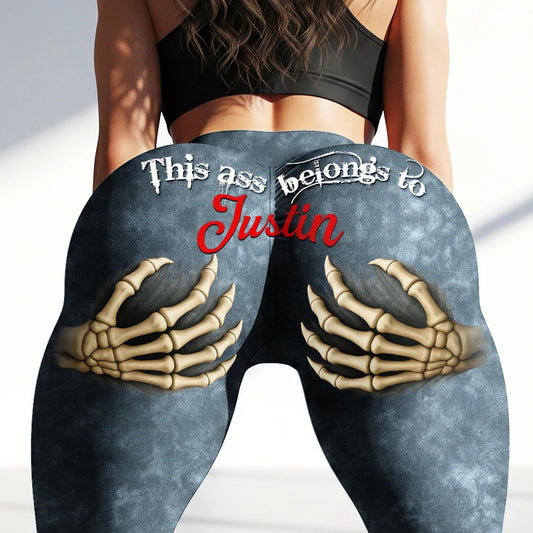 Funny Couple Leggings - Personalized Gifts For Her