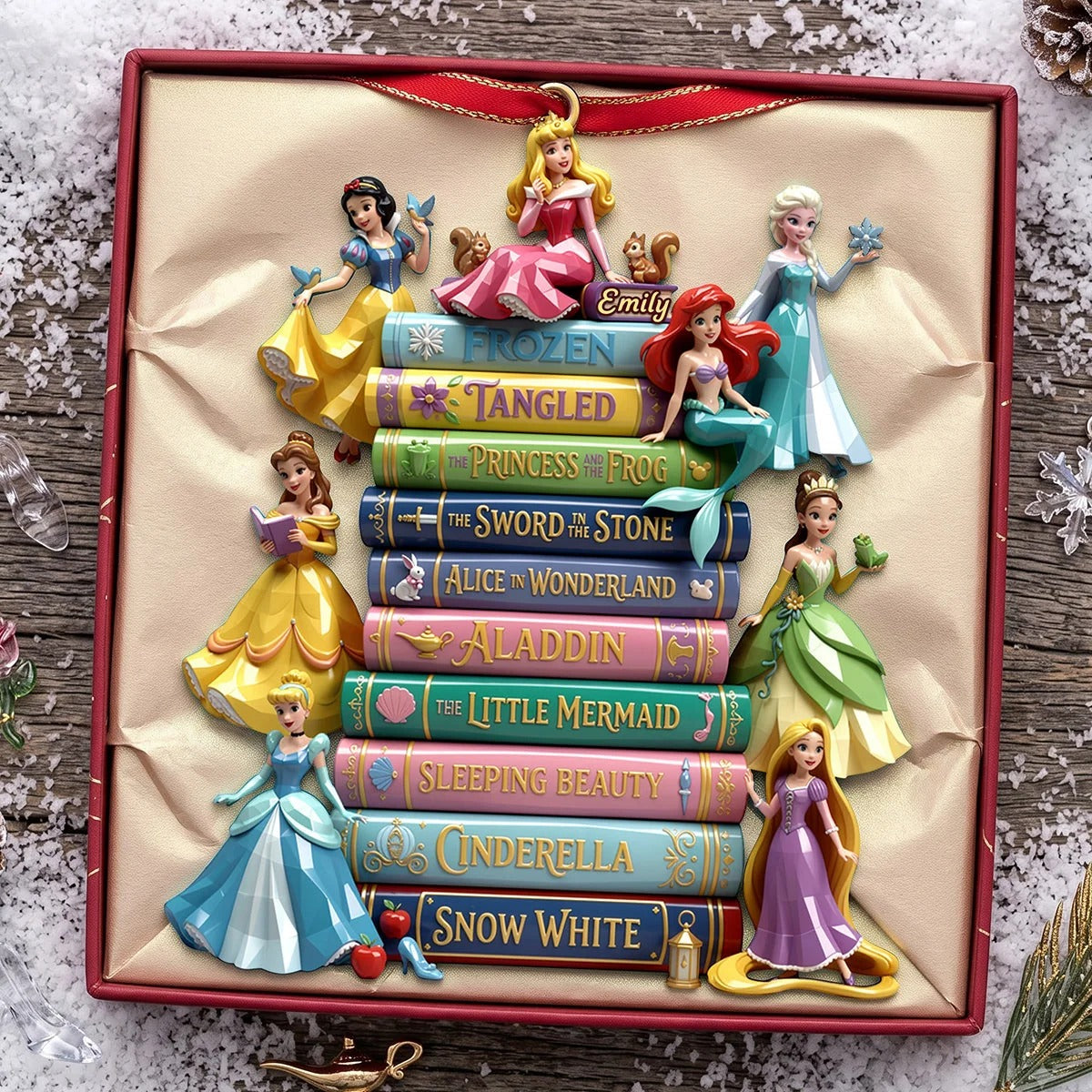 Lovely Fairy Tale Princesses Acrylic Ornament - Personalized Christmas Gifts