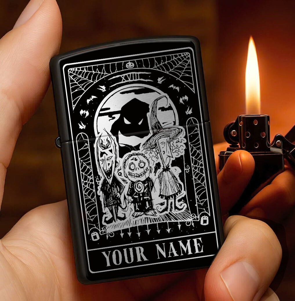 Personalized Nightmare Before Christmas Lock, Shock, Barrel Zippo Lighters