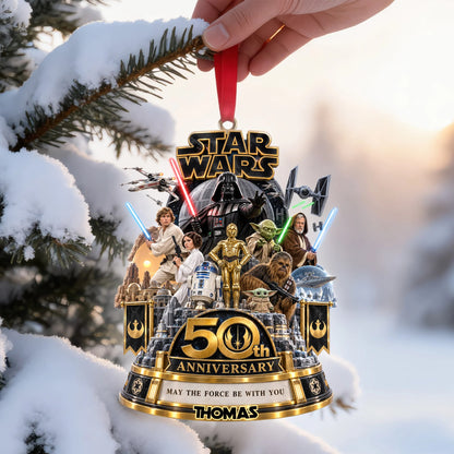 Warriors Merry Christmas Acrylic Ornament - Personalized Christmas Gifts