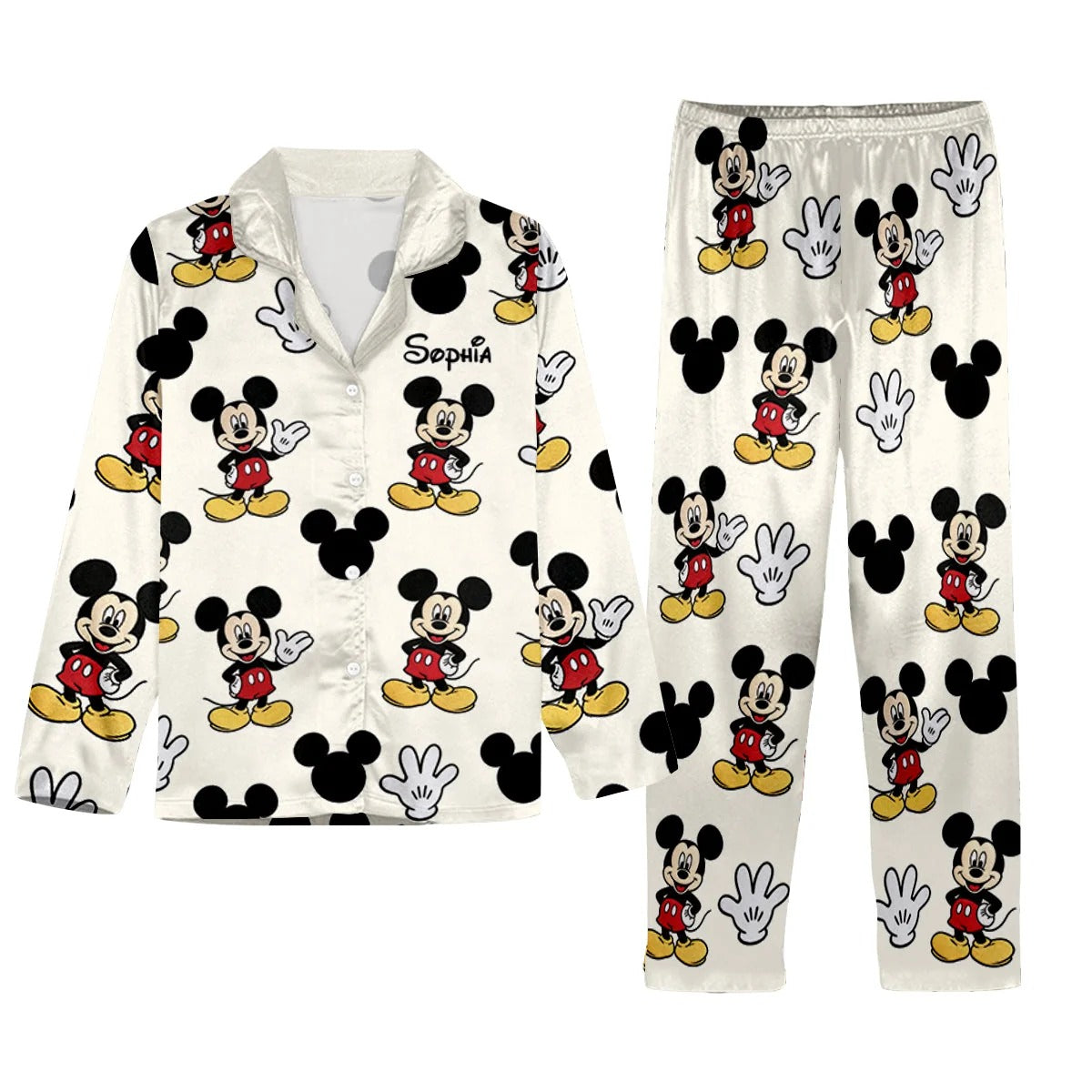 Friends - Personalized Mouse Button Down Pajamas
