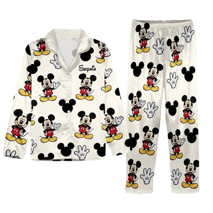 Friends - Personalized Mouse Button Down Pajamas