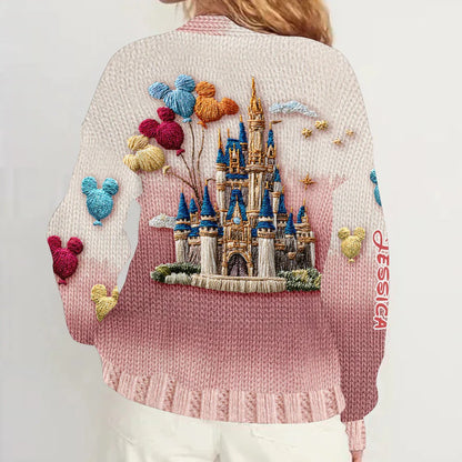 The Magic Castle - Personalized Mouse Cardigan Sweater
