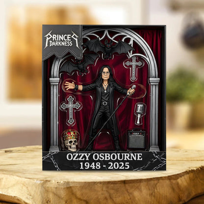 RIP Prince Of Darkness - Trending Custom Shaped Acrylic Plaque