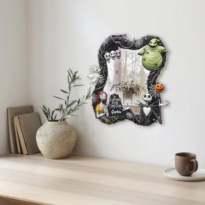 Black Halloween - Personalized Nightmare Wall Hanging Mirror