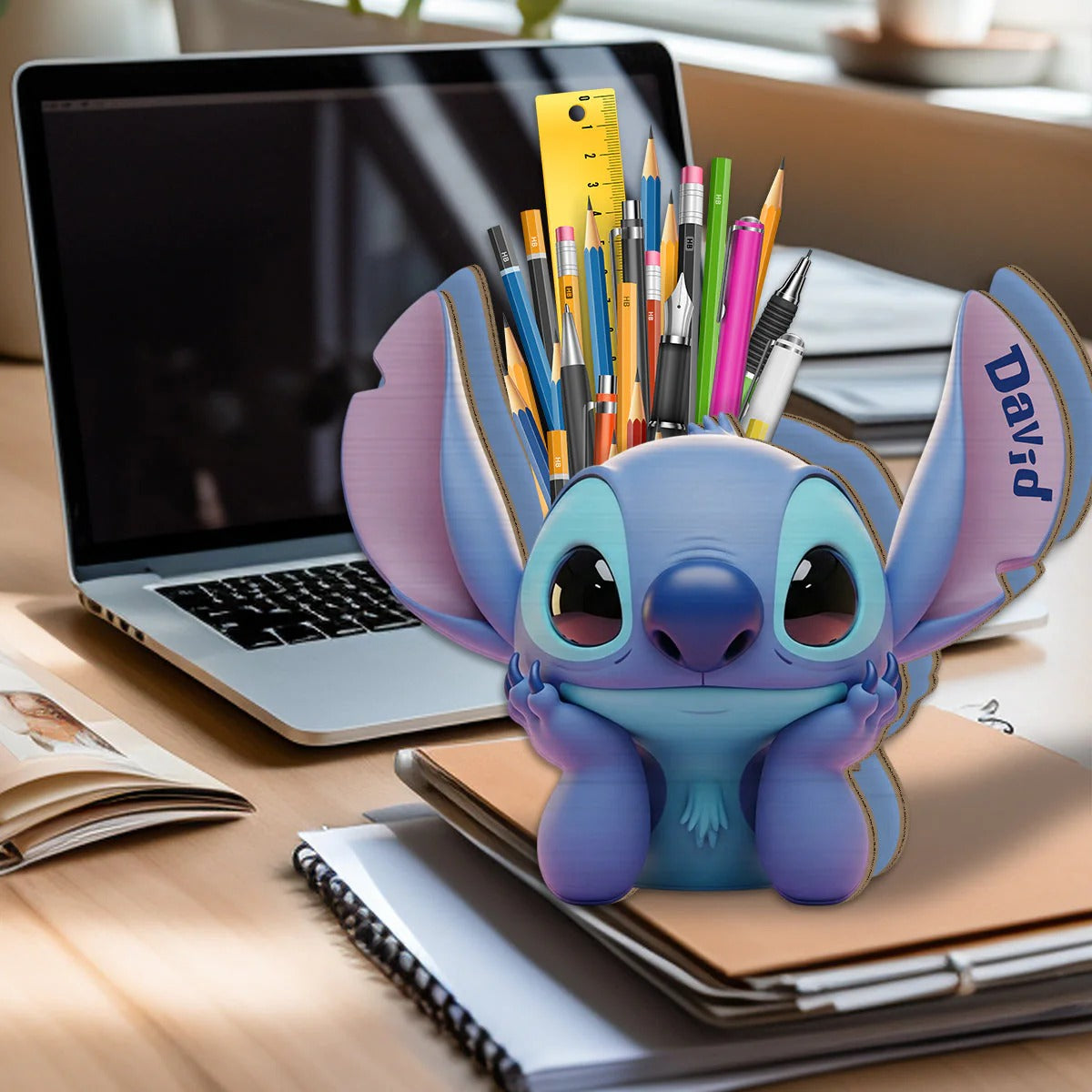 Ohana Vibe - Personalized Ohana Wooden Pen Holder