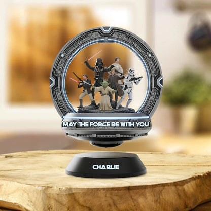 May The Force Be With You - Personalized The Force Custom Shaped Acrylic Plaque