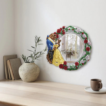 Tale As Old As Time - Personalized Mouse Wall Hanging Mirror