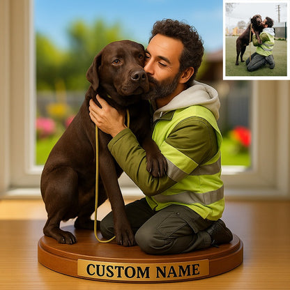 Custom Pet Photo Cartoon Style Acrylic Plaque