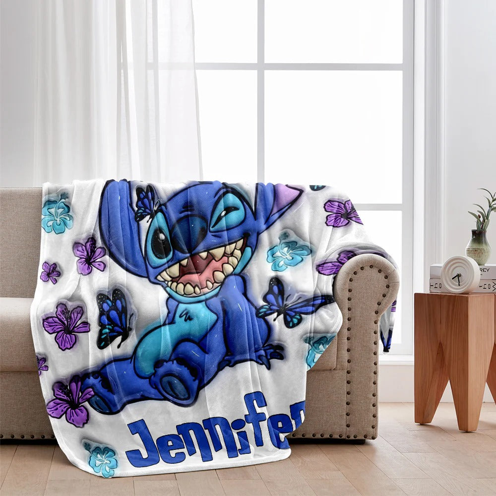 Purple Ohana - Personalized Ohana Blanket