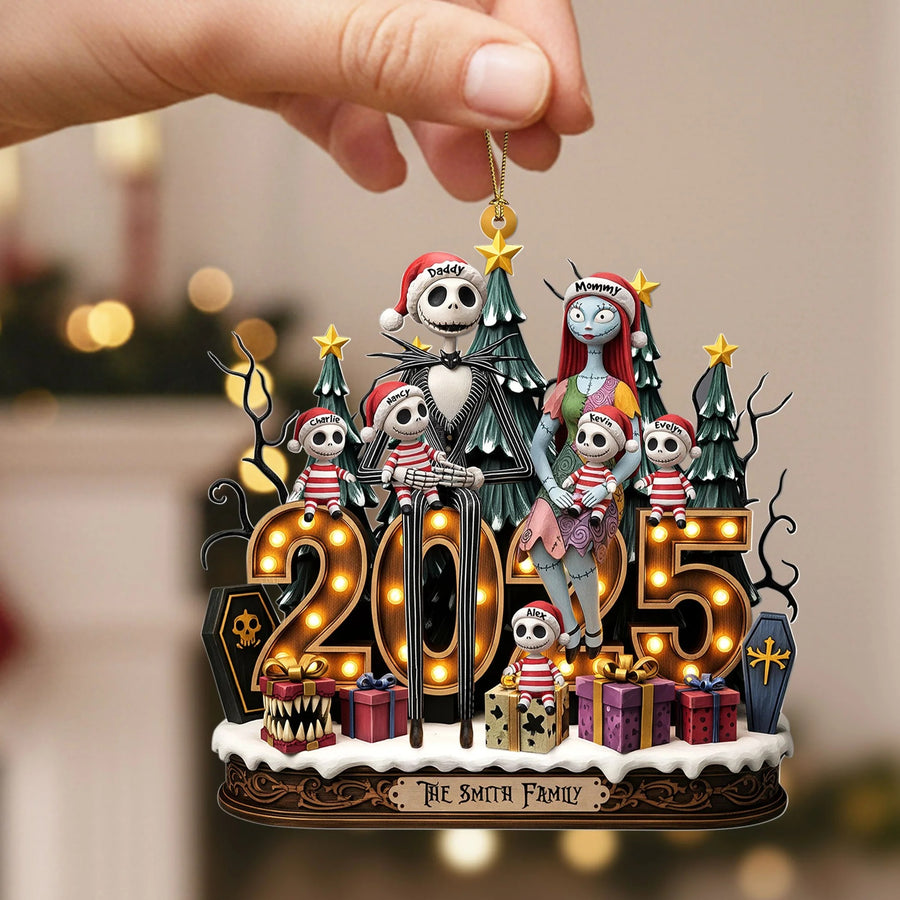Spooky Family Ornament - Personalized Gifts For Family