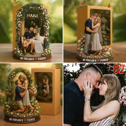 Romantic Couple Under Floral Arch - Trending Custom Shaped Acrylic Plaque