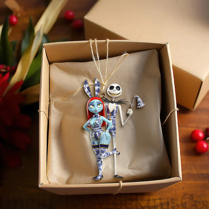 Playful Couple Christmas Ornament - Personalized Funny Gifts For Couple