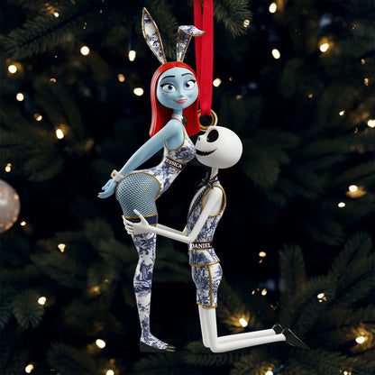 Playful Couple Christmas Ornament - Personalized Funny Gifts For Couple