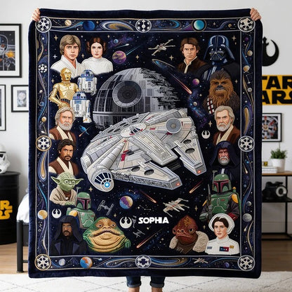 Personalized The Force Blanket – Custom Name Blanket
