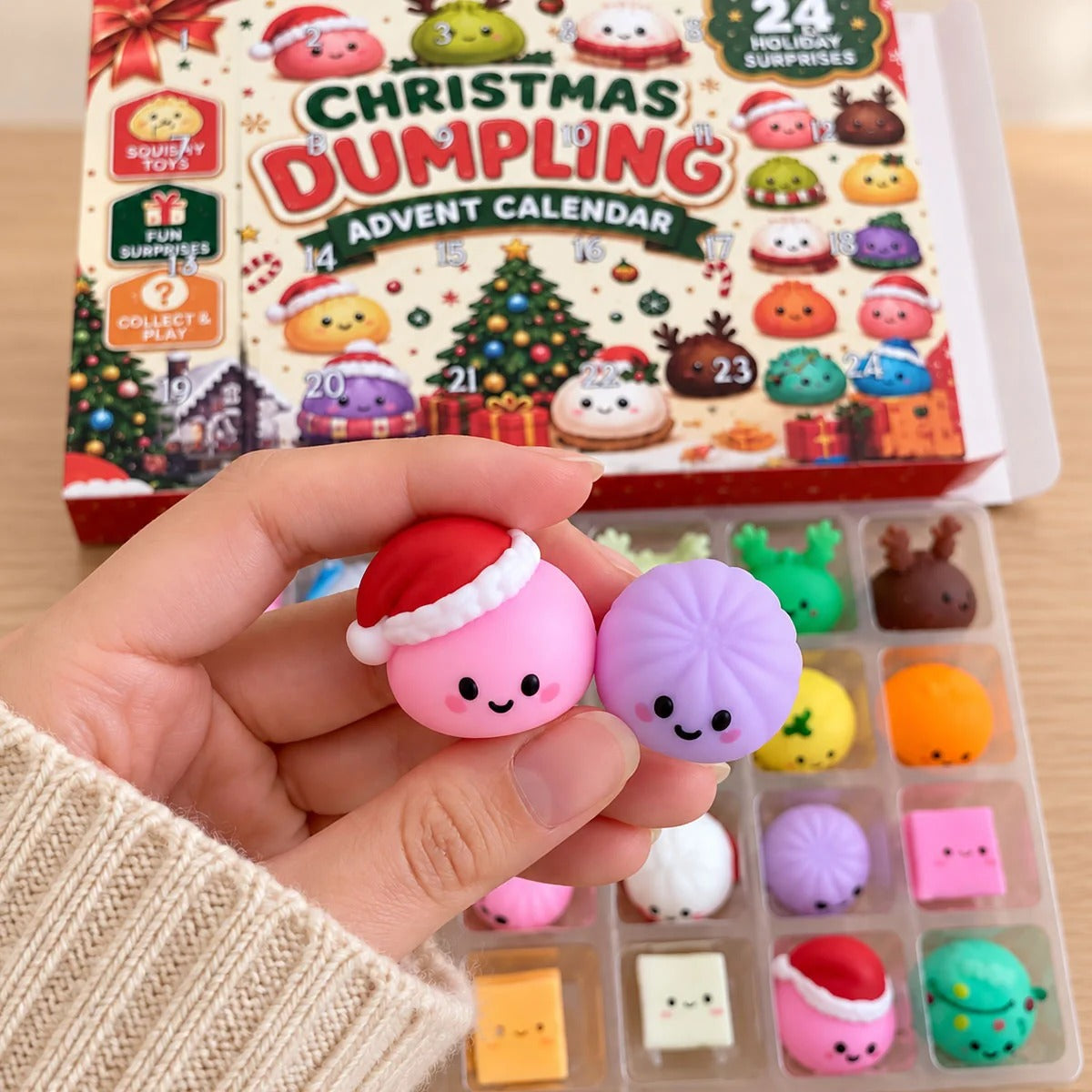 Twenty Four Days Of Squishy - Dumpling Advent Calendar