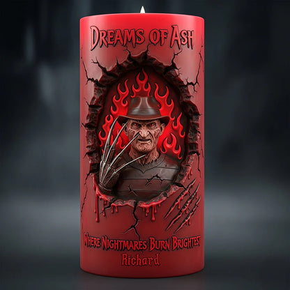 Branding From Classic Slashers LED Candle - Personalized Gifts For Horror Fans