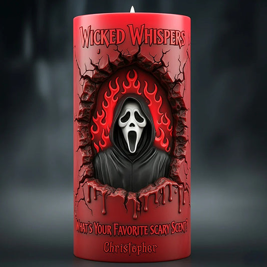 Branding From Classic Slashers LED Candle - Personalized Gifts For Horror Fans