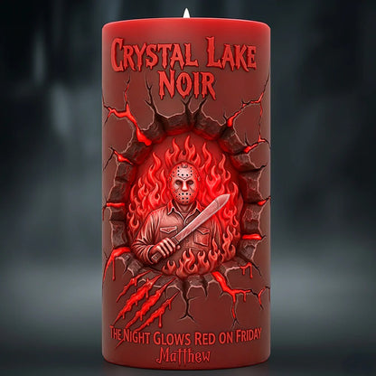 Branding From Classic Slashers LED Candle - Personalized Gifts For Horror Fans