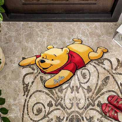 Lazy Bear - Personalized Mouse Shaped Doormat/ Rug
