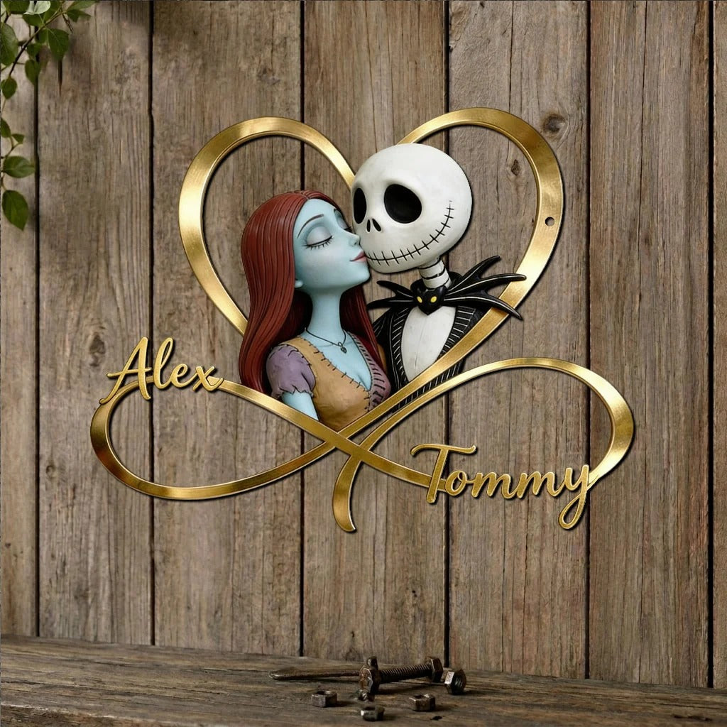 We're Simply Meant To Be - Personalized Nightmare Metal Sign