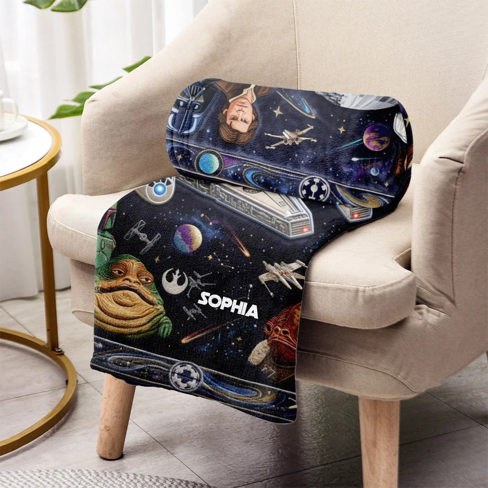 Personalized The Force Blanket – Custom Name Blanket