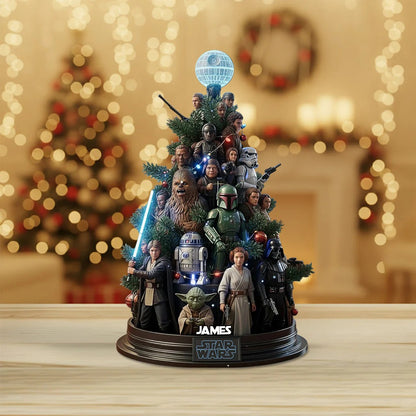 Dashing Through The Snow - Personalized The Force Custom Shaped Acrylic Plaque