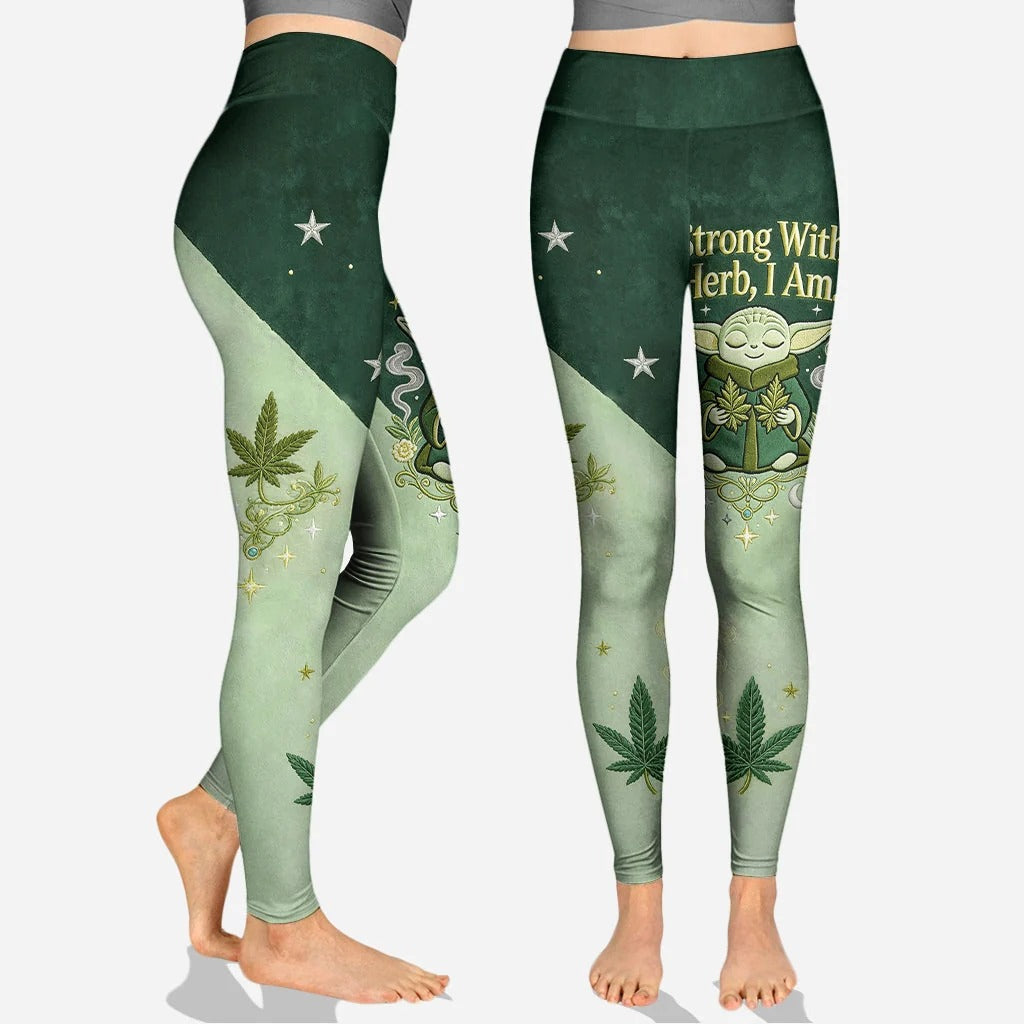 Personalized The Force Hoodie and Leggings - Strong With Herb