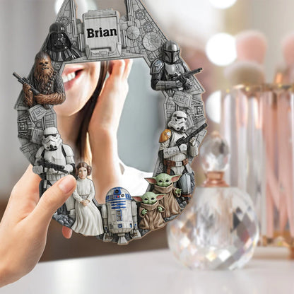 The Strong Force - Personalized The Force Wall Hanging Mirror