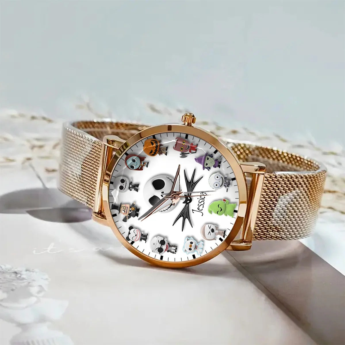Spooky Pumpkin King - Personalized Nightmare Women Hand Watch