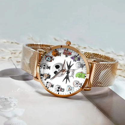 Spooky Pumpkin King - Personalized Nightmare Women Hand Watch