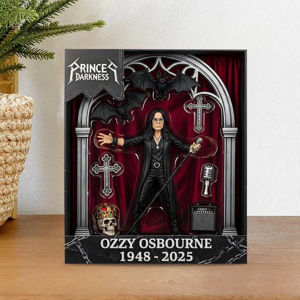 RIP Prince Of Darkness - Trending Custom Shaped Acrylic Plaque