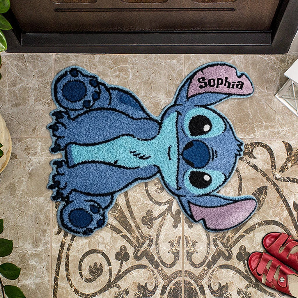 Ohana Means Family - Personalized Ohana Shaped Doormat/ Rug