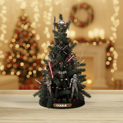 Joy To The Galaxy - Personalized The Force Custom Shaped Acrylic Plaque