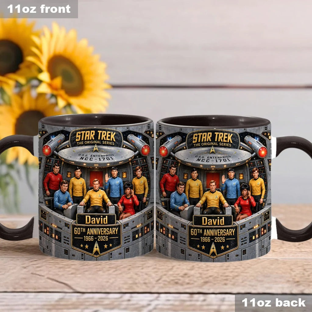 Merry Christmas - Personalized Star Fleet Accent Mug