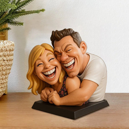 Custom Couple Photo Pixar Cartoon Style Acrylic Plaque