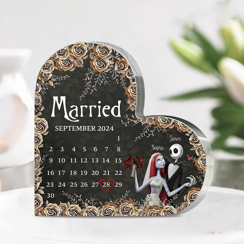 Married - Personalized Nightmare Custom Shaped Acrylic Plaque