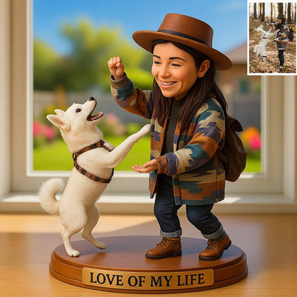 Custom Pet Photo Cartoon Style Acrylic Plaque