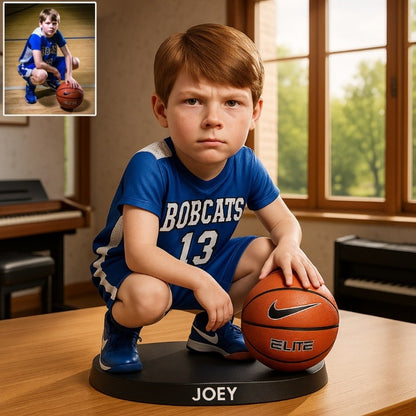 Custom Basketball Photo Pixar Cartoon Style Acrylic Plaque