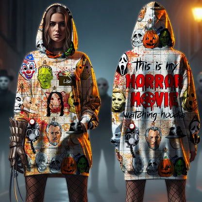 Horror Oversized Hoodie, Gift For Horror Fans