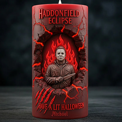 Branding From Classic Slashers LED Candle - Personalized Gifts For Horror Fans