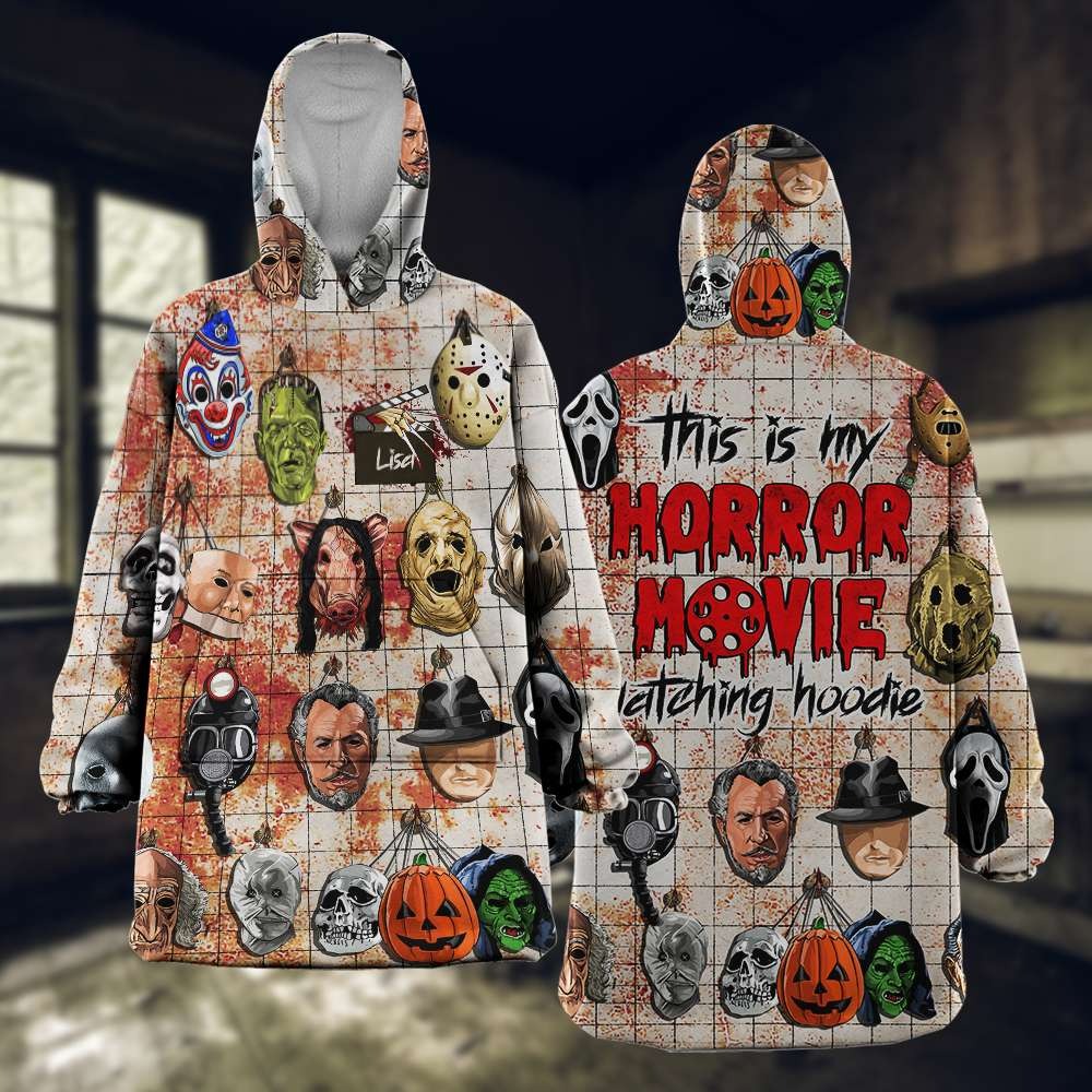 Horror Oversized Hoodie, Gift For Horror Fans
