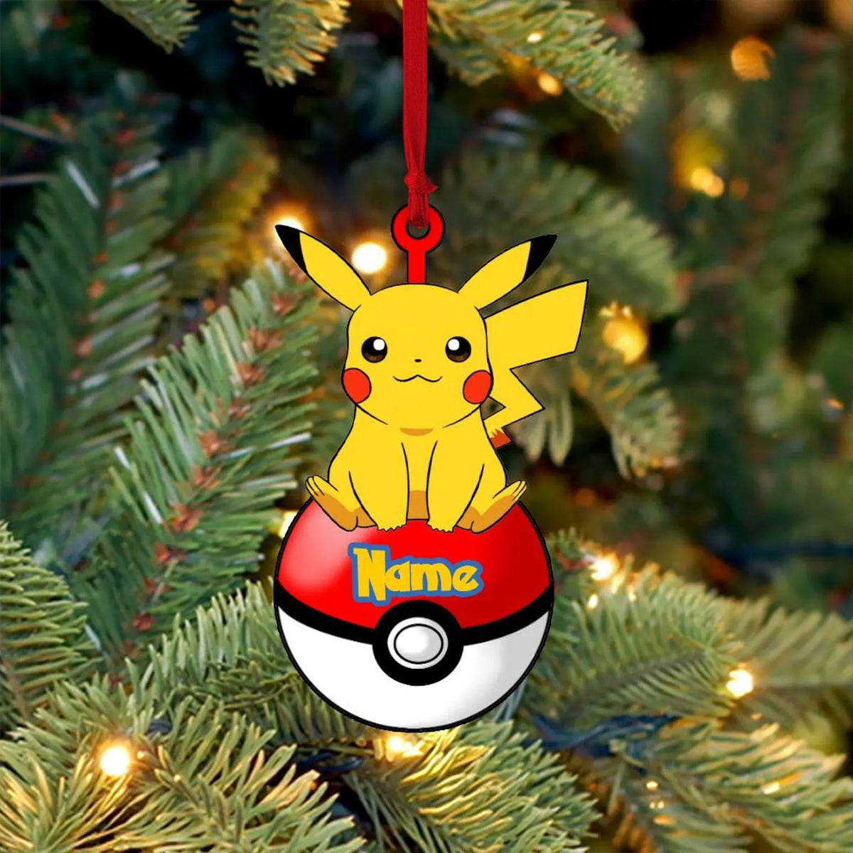 Personalized Fantasy Creature Christmas Ornament – Custom Name Holiday Tree Decor