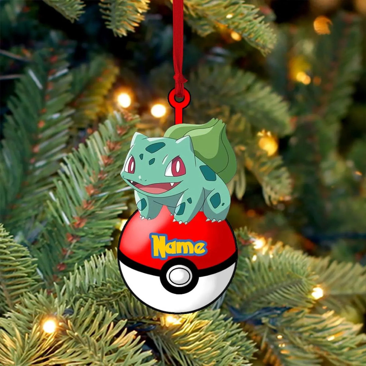 Personalized Fantasy Creature Christmas Ornament – Custom Name Holiday Tree Decor