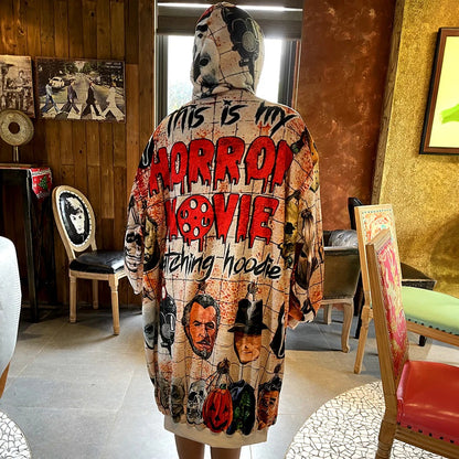 Horror Oversized Hoodie, Gift For Horror Fans