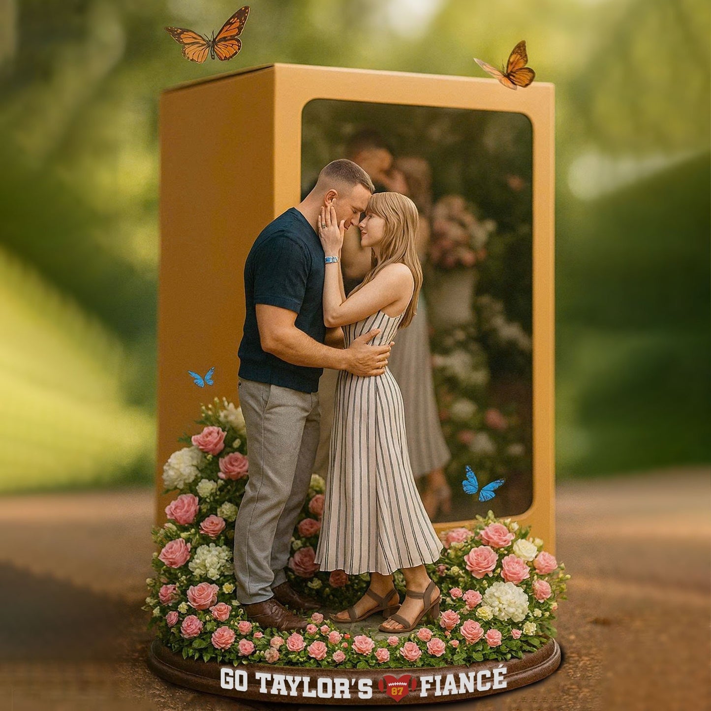 Romantic Couple Under Floral Arch - Trending Custom Shaped Acrylic Plaque