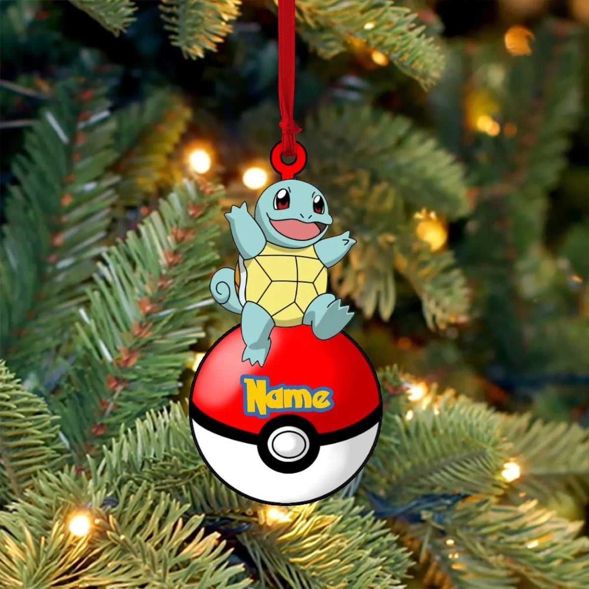 Personalized Fantasy Creature Christmas Ornament – Custom Name Holiday Tree Decor