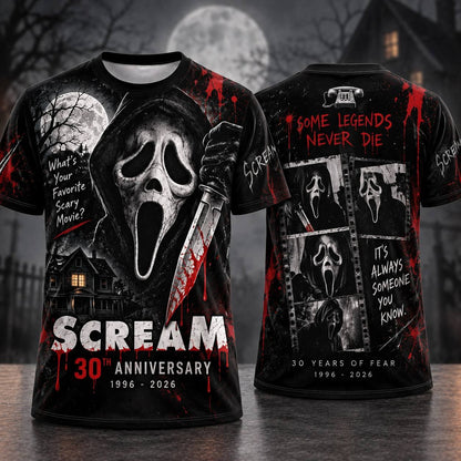 30 Years of Fear Horror Hoodie – Bloody Slasher Anniversary Pullover
