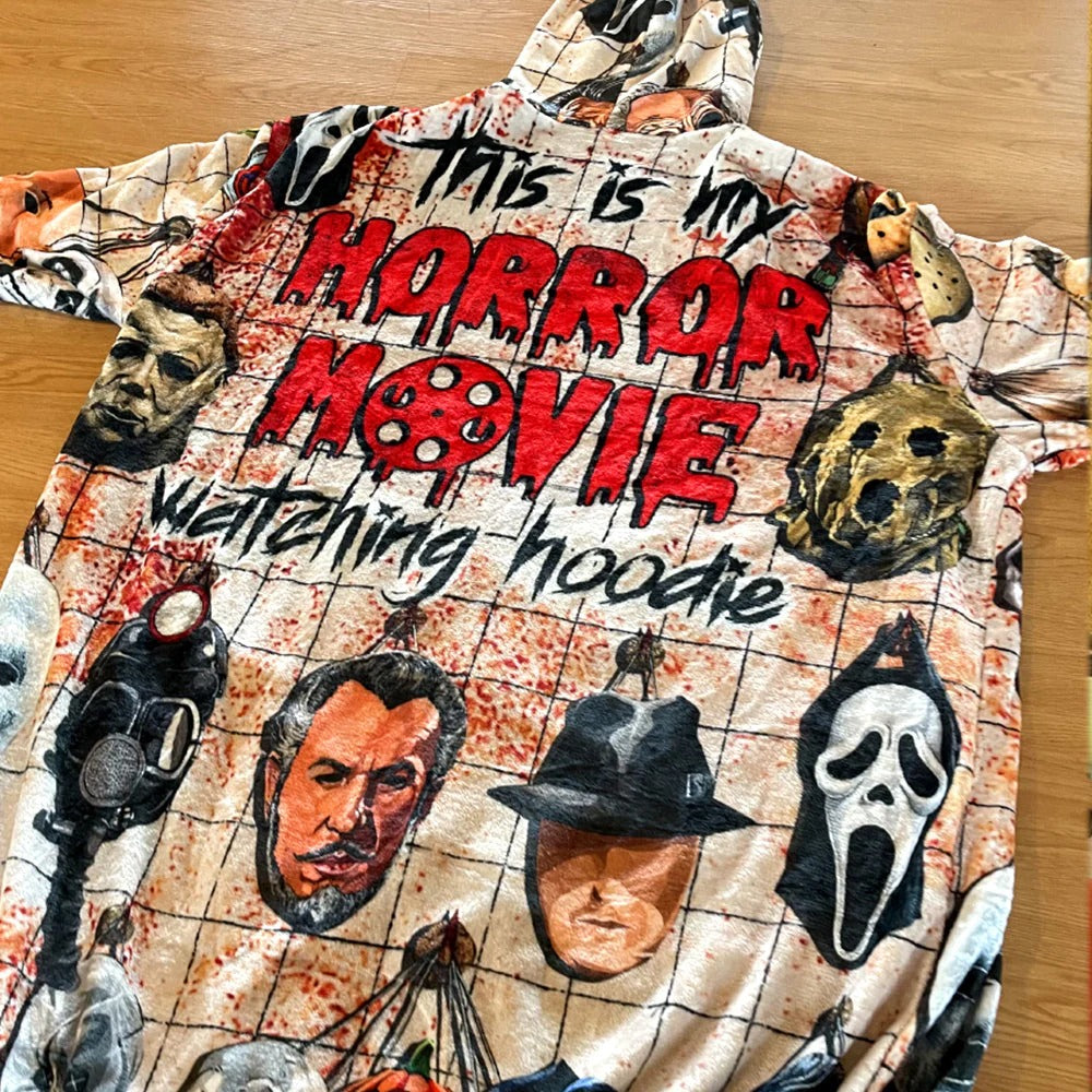Horror Oversized Hoodie, Gift For Horror Fans